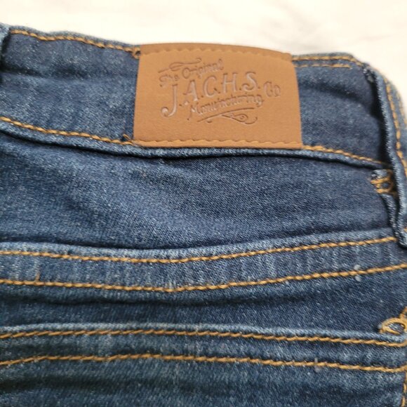 JACHS Kids Jeans 7 Distressed Dark Wash Jersey Knit Lined set of 2 New Pockets - Picture 9 of 11